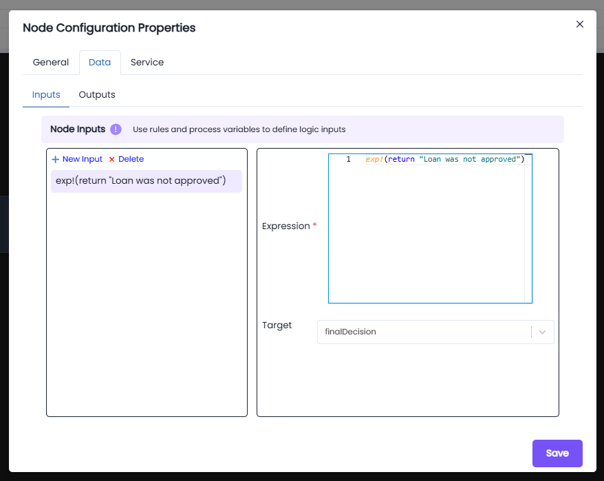 Node Outputs